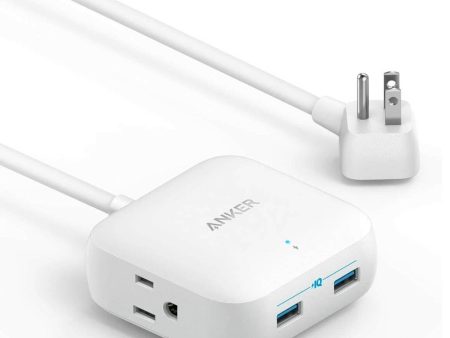 Anker Powerport Strip PD 2 Mini With 2 Outlets And 3 Usb Ports (Online) - White Sale