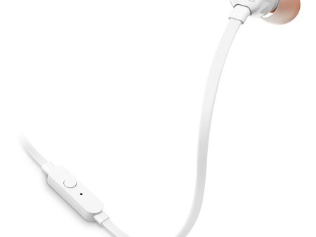 JBL Tune 110 Wired In-Ear Headphones - White Online Hot Sale