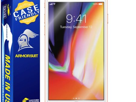 [2 pack] Apple iPhone 8 Plus Screen Protector (Case-Friendly) For Sale