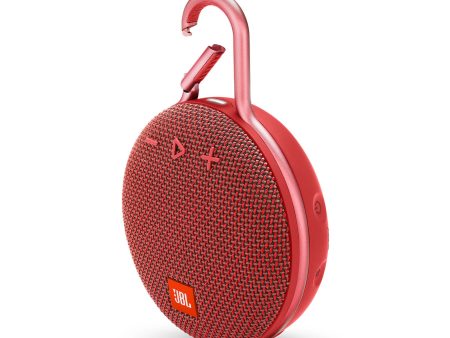 JBL Clip 3 Portable Bluetooth Speaker - Fiesta Red Supply