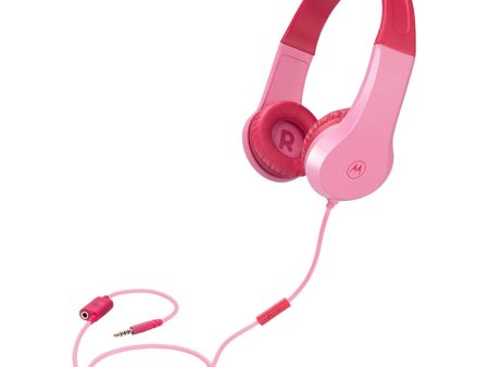 Moto JR200 Kids  Over-Ear Headphones - Pink Cheap