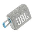 JBL Go 3 Eco Portable Stereo Bluetooth Speaker - White Hot on Sale