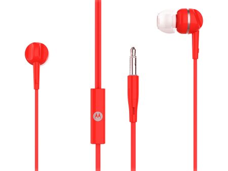 Motorola Pace 105 In-Ear Headphones - Red Fashion