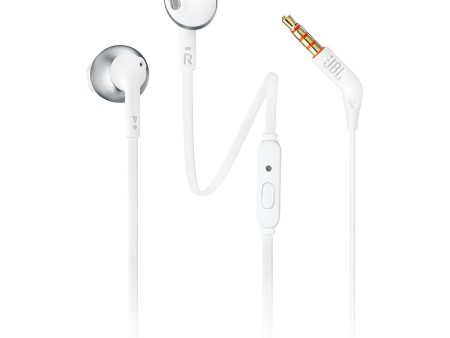 JBL Tune 205 Wired In-Ear Headphones - Chrome Fashion