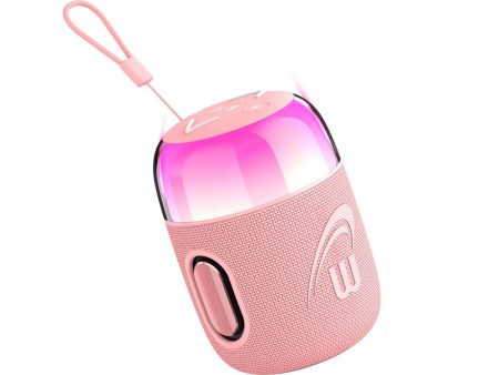 WorryFree WSC-02 Wireless Mini Bluetooth Speaker With RGB Lights - Pink Fashion