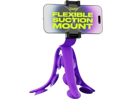 Tenikle Pro Bendable Suction Cup Tripod Mount - Purple Cheap