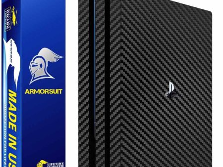 Sony PlayStation 4 PS4 Pro Black Carbon Fiber Film Protector Cheap