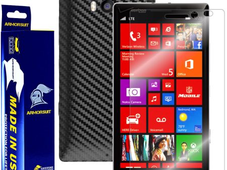 Nokia Lumia Icon Screen Protector + Black Carbon Fiber Film Protector Supply