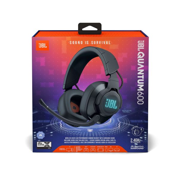 JBL Quantum 600 Wireless Over-Ear Gaming Headset - Black For Cheap