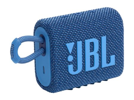 JBL Go 3 Eco Portable Stereo Bluetooth Speaker - Blue Sale