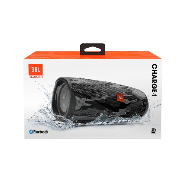 JBL Charge 4 Portable Bluetooth Speaker - Black Camo Cheap