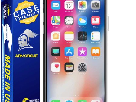 [2 pack] Apple iPhone X Case-Friendly Screen Protector Fashion