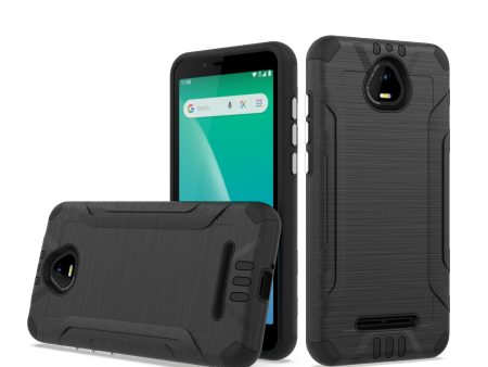 Hybrid Case For Boost Schok Volt Sv55 - Black - Tough Shockproof Wild Flag Hot on Sale