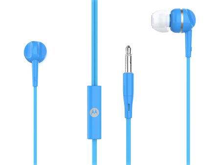 Motorola Pace 105 In-Ear Headphones - Blue Online Hot Sale