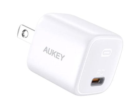 Aukey Omnia Mini 20W USB-C PD Wall Charger PA-B1 - White on Sale