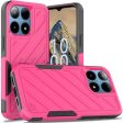 Premium Noble Lined Shockproof Dual Layer Hybrid Case For Boost Summit 5G - Hot Pink Black Discount