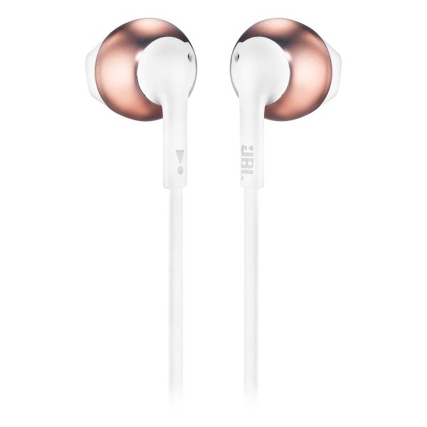 JBL Tune 205BT Wireless Bluetooth Earbud Headphones - Rose Gold For Discount