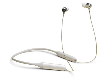 JBL Live 220BT In-Ear Wireless Neckband Headphones - White Hot on Sale