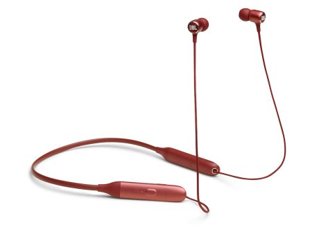 JBL Live 220BT In-Ear Wireless Neckband Headphones - Red Hot on Sale