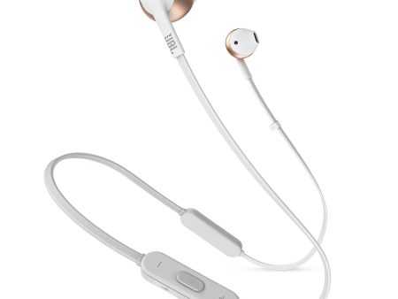 JBL Tune 205BT Wireless Bluetooth Earbud Headphones - Rose Gold For Discount