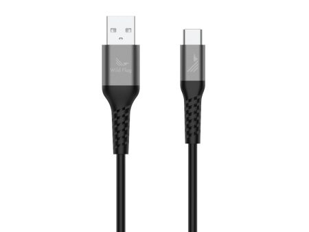 Wild Flag TPE 6ft USB-A To USB-C - Black Sale